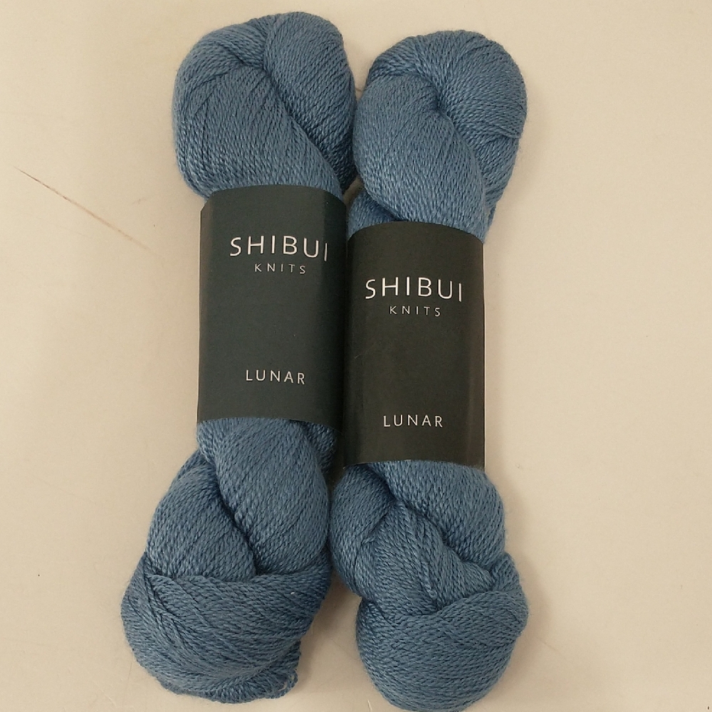 2 Skein Shibui Knits Yarn Lunar Extra Fine Merino Wool & Mulberry Silk Blend